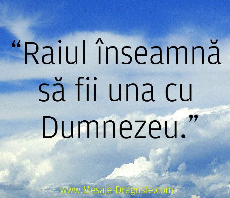 citate dumnezeu rai