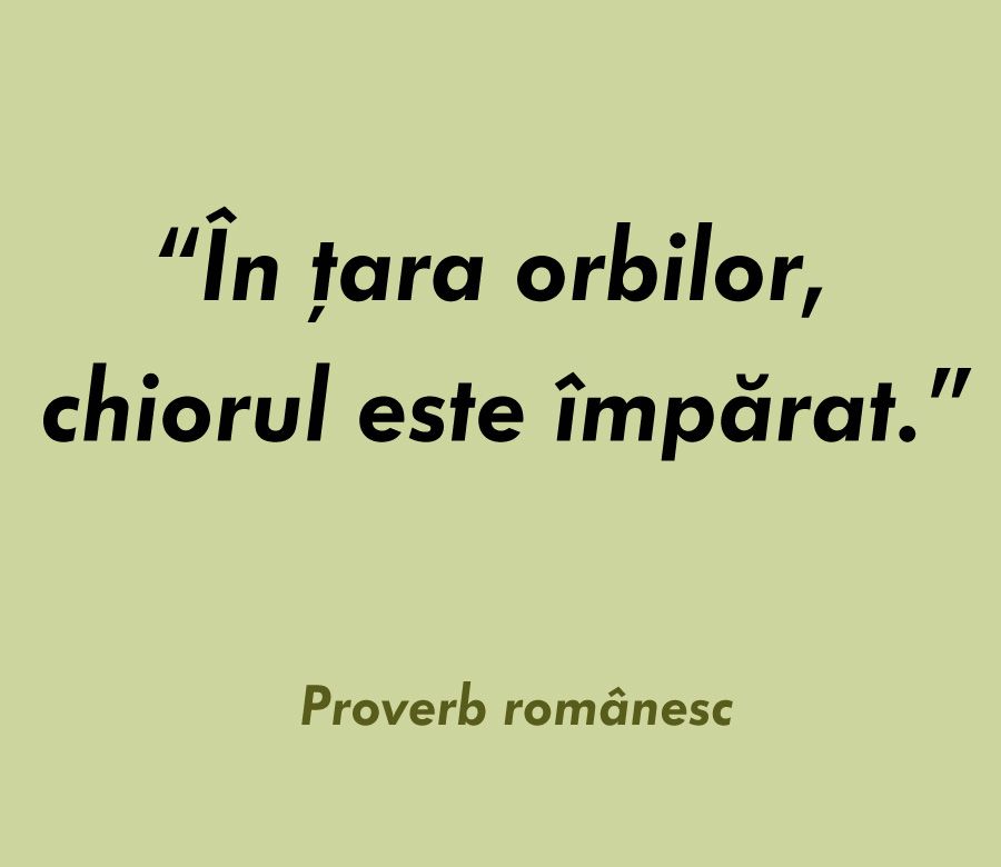 proverb romanesc in tara orbilor