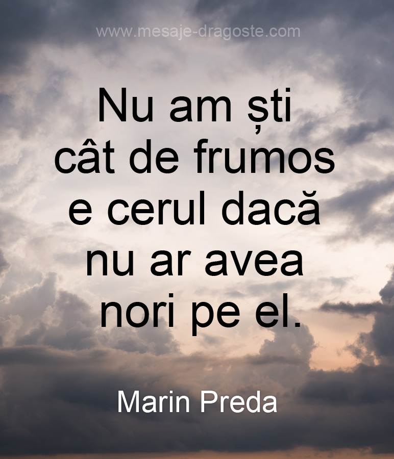 citate marin preda frumos e cerul