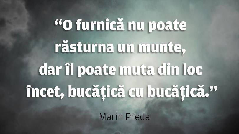 o furnica nu poate muta un munte