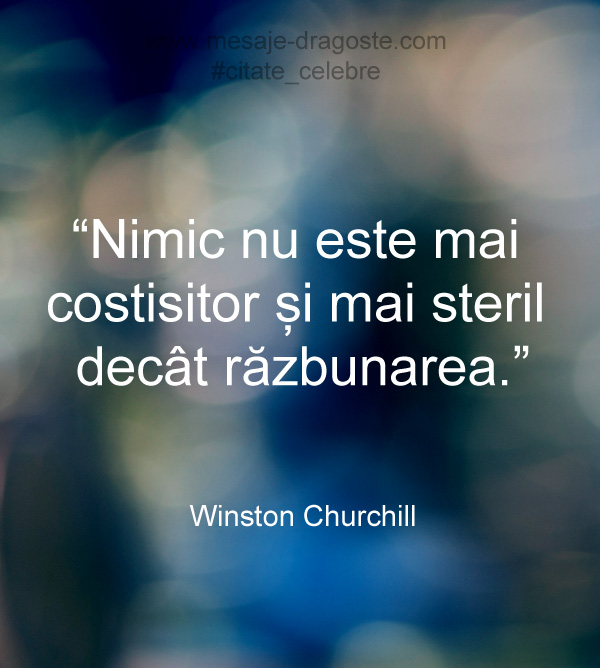 razbunare citat Winston Churchill