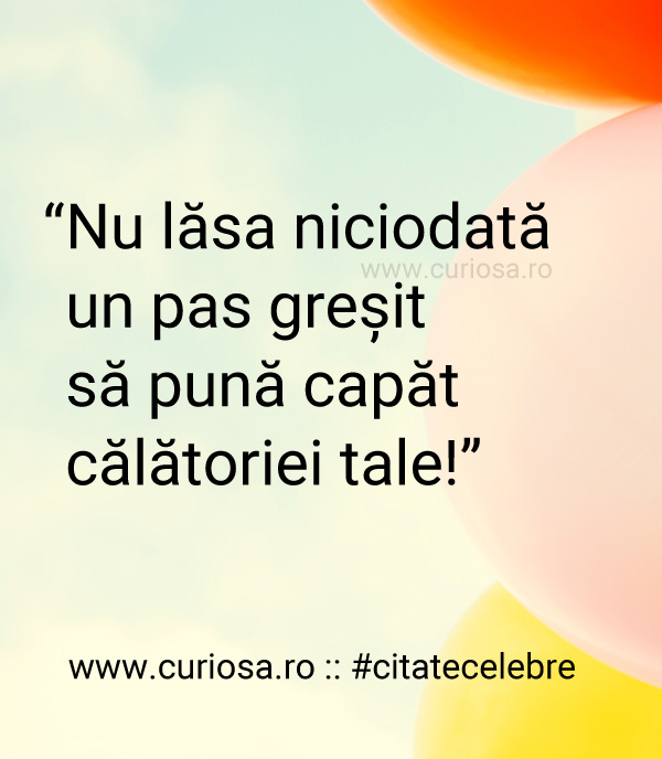 citat pas gresit calatorie